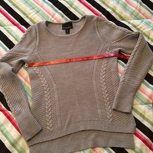 Beautifully Textured Light Grey Wool blend Sweater